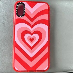 Casetify 70s heart iPhone XR case